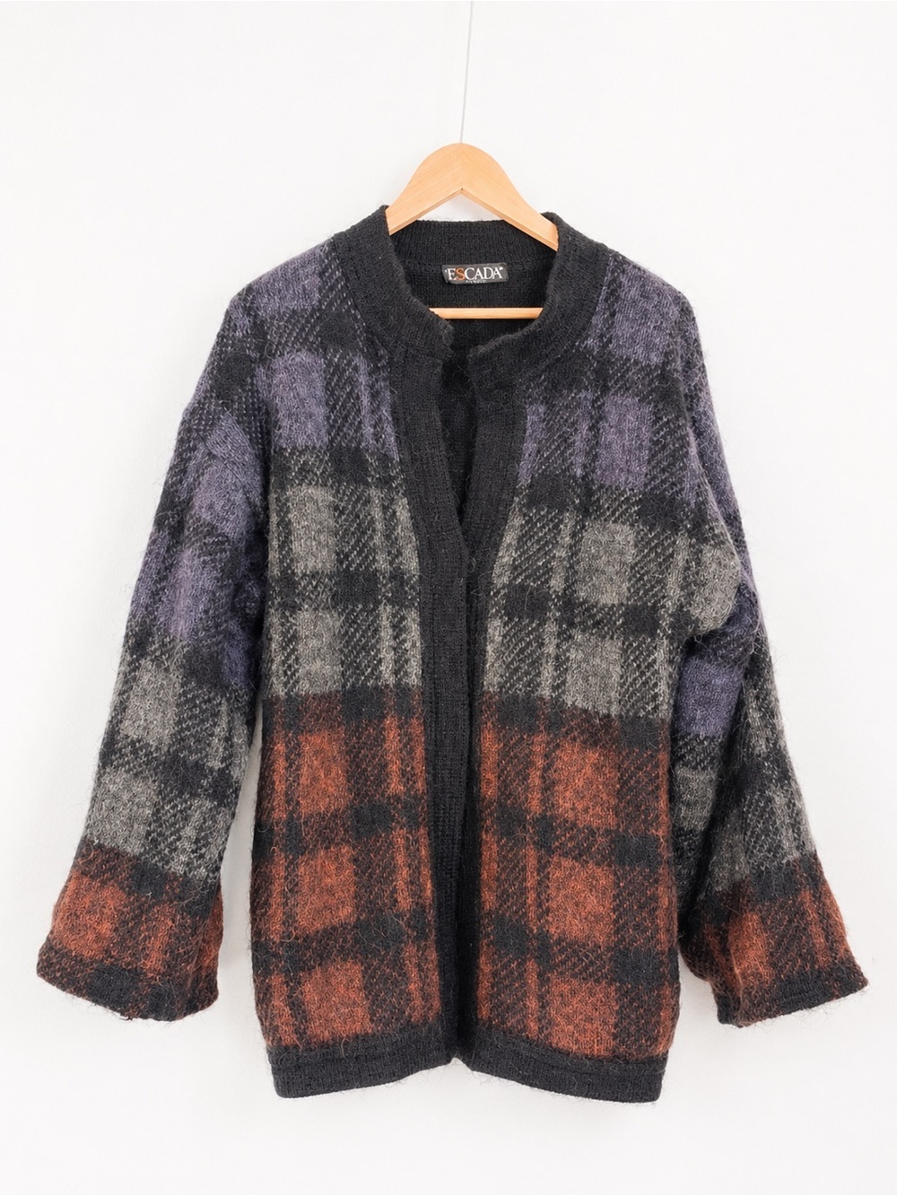 Vintage Escada Mohair Chunky Knit Coatigan (M-L)